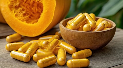 Golden Turmeric Capsules and Butternut Squash: A Natural Health Boost