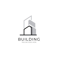 Fototapeta premium Letter O building logo for architecture, construction and real estate company. Property logo template for your brand.