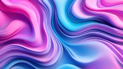 Fototapeta premium Abstract Waves of Pink and Blue Fluid Motion for Background Design