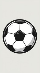 Obraz premium Monochrome Majesty: The Football