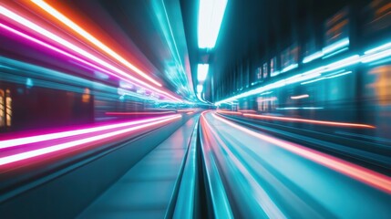 Dynamic Light Trails in Urban Environment at Night