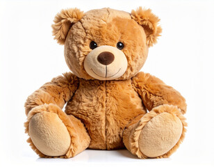 Obraz premium Untitled design - Soft Plush Teddy Bear with Button Eyes, Isolated on White