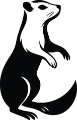 Groundhog Stylish Silhouette Art, Modern Groundhog Vector Graphic