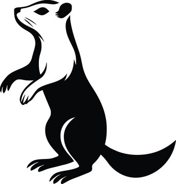 recommend clip art: Groundhog Graphic Silhouette, Clean Groundhog Outline Design