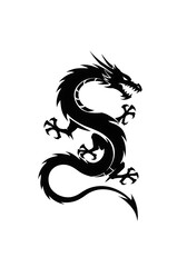 Obraz premium Shadow Dragon's Coil
