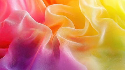 Obraz premium Vibrant and Colorful Fluid Fabric Texture in Warm Tones