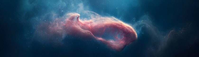Fototapeta premium A stunning, abstract depiction of cosmic nebulae.