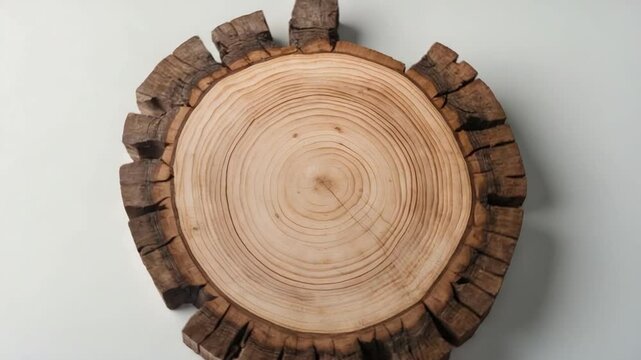Sophisticated wood product display featured in a natural setting.