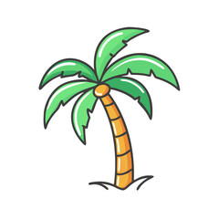 palm tree icon, palm tree vector illustration-simple illustration of palm tree, perfect for palm tree logos and icons
