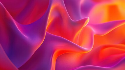 Obraz premium Colorful Abstract Flowing Fabric Texture in Beautiful Gradients