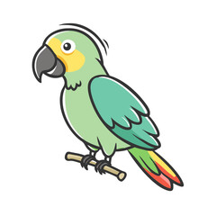 parrot icon, parrot vector illustration-simple illustration of parrot, perfect for parrot logos and icons
