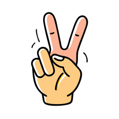 peace sign icon, peace sign vector illustration-simple illustration of peace sign, perfect for peace sign logos and icons