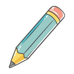 pencil icon, pencil vector illustration-simple illustration of pencil, perfect for pencil logos and icons