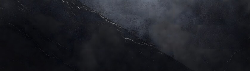 Fototapeta premium Dark, misty landscape view from above.