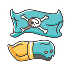 pirates icon, pirates vector illustration-simple illustration of pirates, perfect for pirates logos and icons