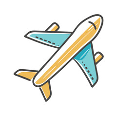 plane icon, plane vector illustration-simple illustration of plane, perfect for plane logos and icons