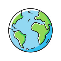 planet earth icon, planet earth vector illustration-simple illustration of planet earth, perfect for planet earth logos and icons