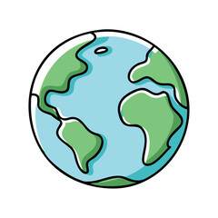 planet earth icon, planet earth vector illustration-simple illustration of planet earth, perfect for planet earth logos and icons