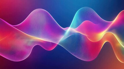 Obraz premium Colorful Abstract Waves Background for Modern Design Projects