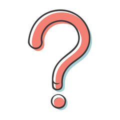 question mark icon, question mark vector illustration-simple illustration of question mark, perfect for question mark logos and icons