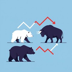 Market Mayhem: Bears and Bulls Clash
