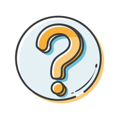 question mark icon, question mark vector illustration-simple illustration of question mark, perfect for question mark logos and icons