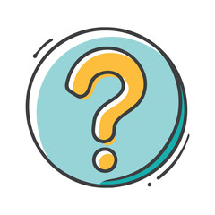 question mark icon, question mark vector illustration-simple illustration of question mark, perfect for question mark logos and icons