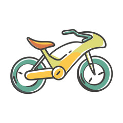 Fototapeta premium racing bike icon, racing bike vector illustration-simple illustration of racing bike, perfect for racing bike logos and icons