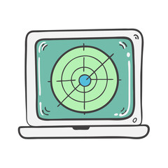 radar screen icon, radar screen vector illustration-simple illustration of radar screen, perfect for radar screen logos and icons