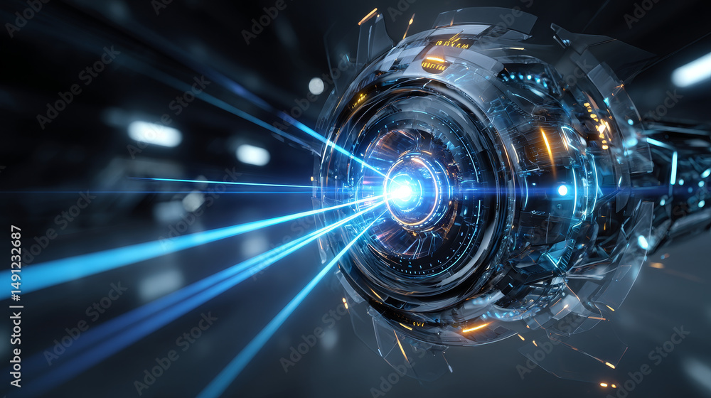 Aufkleber sensor waves signal or scanner laser in futuristic light style on transparent background. sensor ele