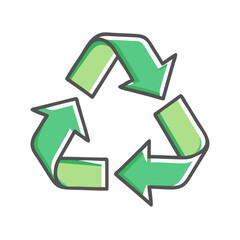 recycle icon, recycle vector illustration-simple illustration of recycle, perfect for recycle logos and icons