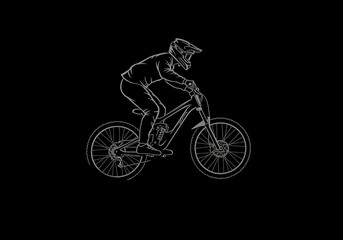 Obraz premium Line Rider: Night Descent