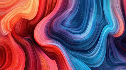 Fototapeta premium Vibrant Colorful Wave Patterns for Abstract Backgrounds and Designs
