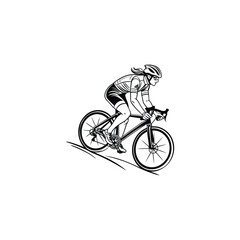 silhouette of a man riding bicycle