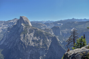 View of Half Dome from Glacier Point, Yosemite National Park, California