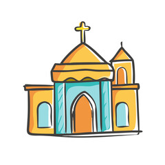 religion architecture icon, religion architecture vector illustration-simple illustration of religion architecture, perfect for religion architecture logos and icons