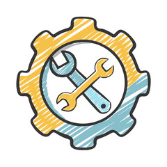 repair logo icon, repair logo vector illustration-simple illustration of repair logo, perfect for repair logo logos and icons