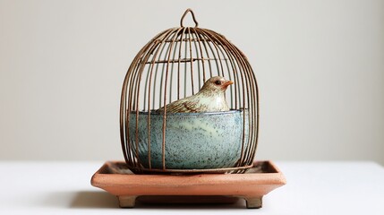 Bird in a Rusty Cage