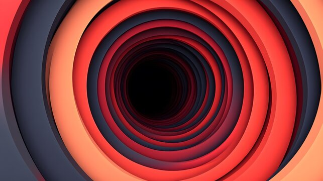 Abstract Red and Blue Swirling Tunnel Vortex Background