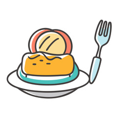restaurant food icon, restaurant food vector illustration-simple illustration of restaurant food, perfect for restaurant food logos and icons