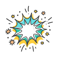 retro burst icon, retro burst vector illustration-simple illustration of retro burst, perfect for retro burst logos and icons