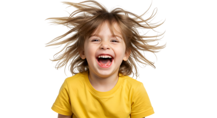 young boy having fun