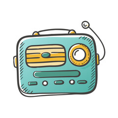 retro music player icon, retro music player vector illustration-simple illustration of retro music player, perfect for retro music player logos and icons