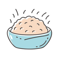 rice icon, rice vector illustration-simple illustration of rice, perfect for rice logos and icons