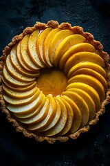 Apple Tart, golden slices
