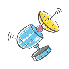 satellite icon, satellite vector illustration-simple illustration of satellite, perfect for satellite logos and icons