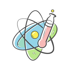 science icon, science vector illustration-simple illustration of science, perfect for science logos and icons