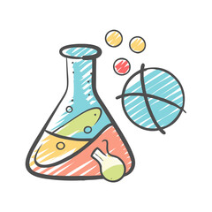 science icon, science vector illustration-simple illustration of science, perfect for science logos and icons