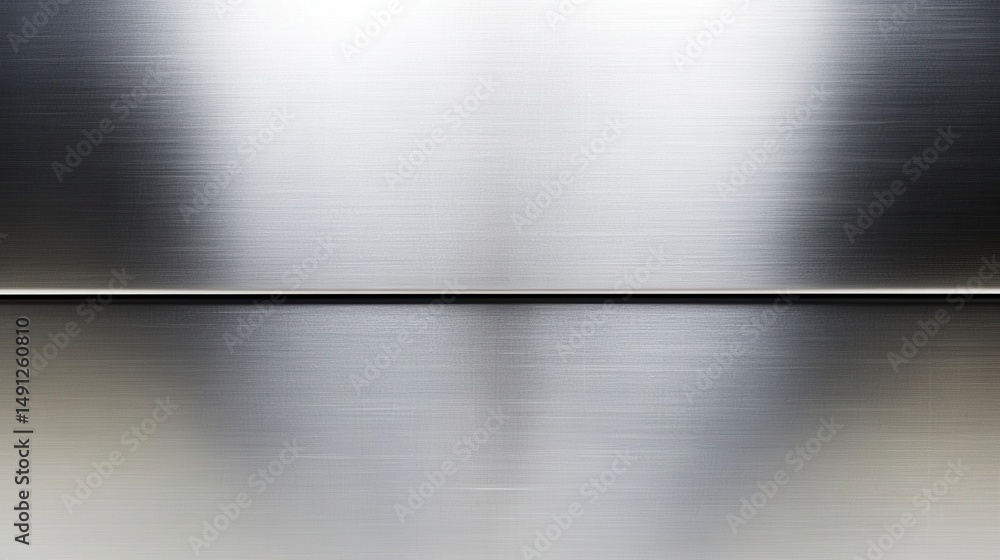 Poster smooth metallic surface with subtle reflections and textures