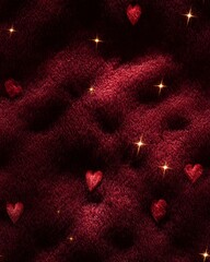 Modern romantic seamless design featuring soft heart shapes and smooth color transition